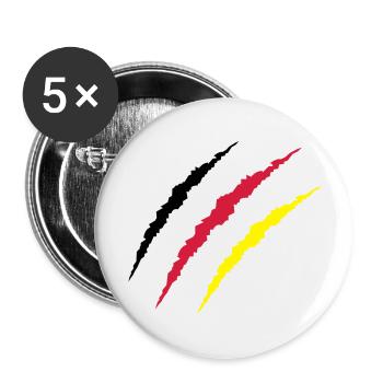 krallen_deutschland - Buttons large 2.2''/56 mm (5-pack) - white - Front