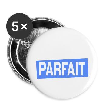 mon père n'est pas parfait et alors? - Buttons large 2.2''/56 mm (5-pack) - white - Front