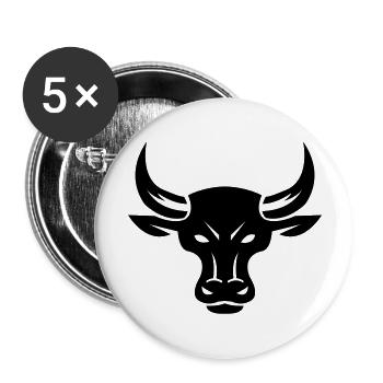 stier_001 - Buttons large 2.2''/56 mm (5-pack) - white - Front