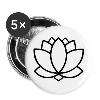 lotus - Buttons large 2.2''/56 mm (5-pack) - white - Front