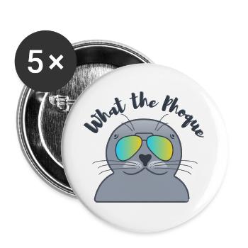 SEAL - Buttons large 2.2''/56 mm (5-pack) - white - Front