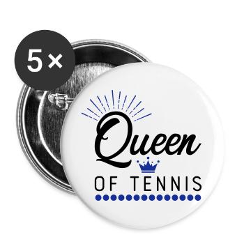 tennis - Buttons large 2.2''/56 mm (5-pack) - white - Front