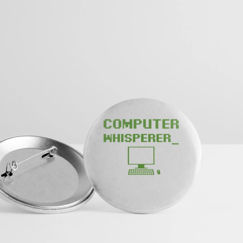 Computer Whisperer Tech Supporting Nerds Geeks Fun Lot de 5 grands badges (56 mm)