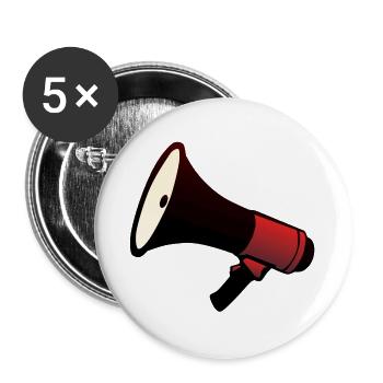 voice door megaphone speaker - Buttons large 2.2''/56 mm (5-pack) - white - Front