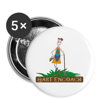 Garden coach - Buttons large 2.2''/56 mm (5-pack) - white - Front