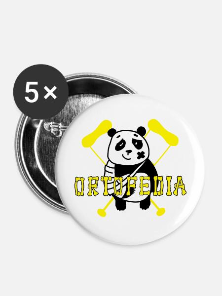 Panda Orthopedics - Buttons large 2.2''/56 mm (5-pack) - white