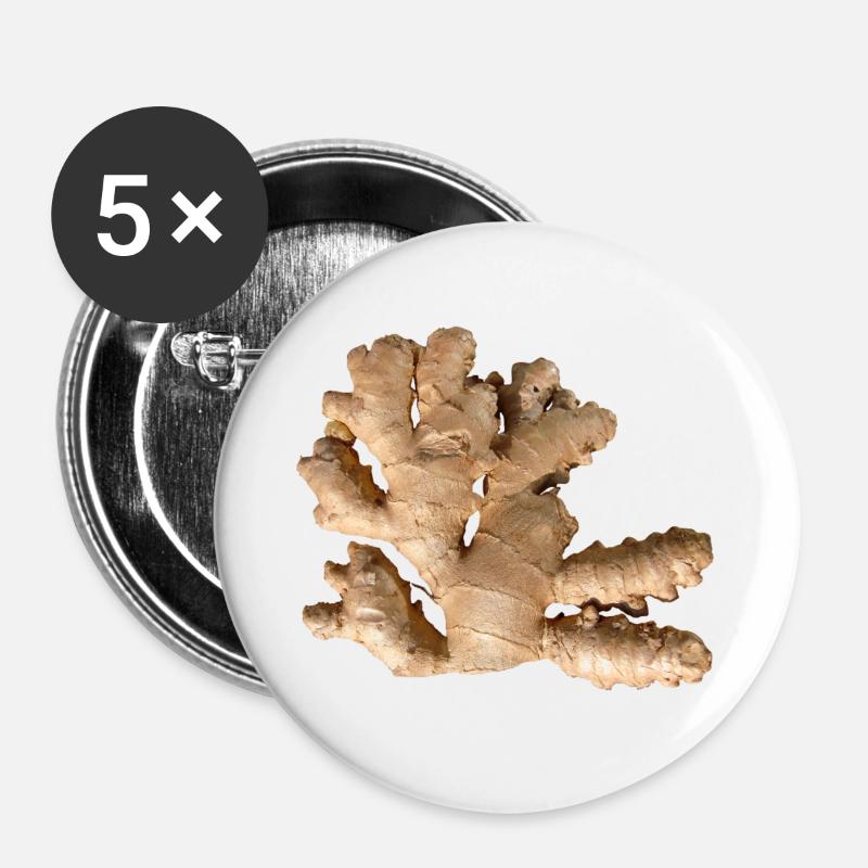 Ginger - Buttons large 2.2''/56 mm (5-pack) - white