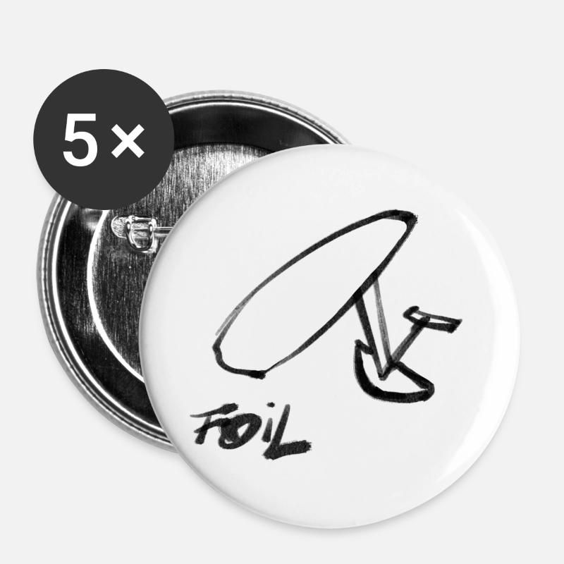 Foil Board - Buttons large 2.2''/56 mm (5-pack) - white