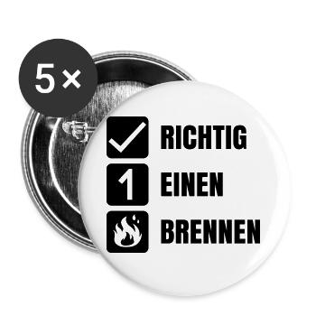 Noisy - Buttons groß 56 mm (5er Pack) - Weiß - Vorne