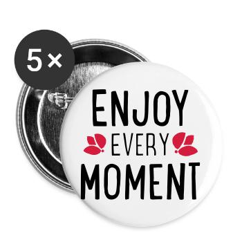 Des phrases drôles - Lot de 5 grands badges (56 mm) - blanc - Devant