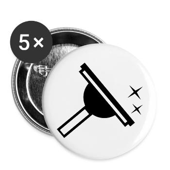 Fenster Reiniger Window Cleaner - Buttons large 2.2''/56 mm (5-pack) - white - Front