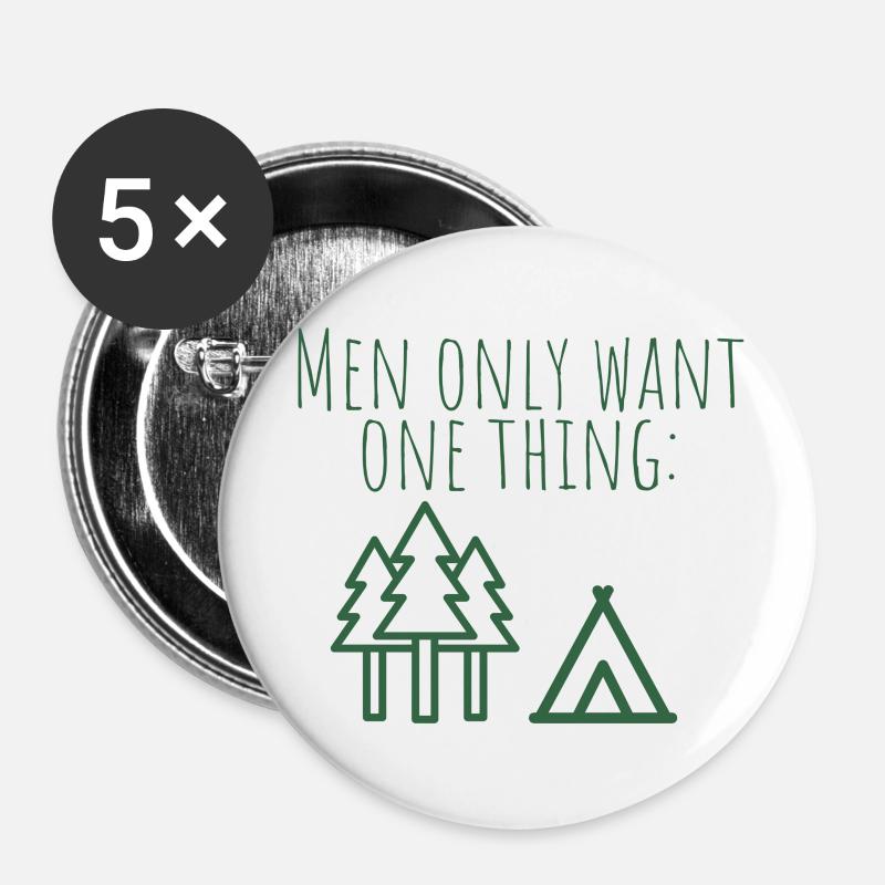 MowoT tent by the forest - Buttons large 2.2''/56 mm (5-pack) - white