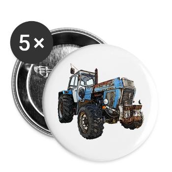 ZT 303 mit Frontgewichten - Buttons groß 56 mm (5er Pack) - Weiß - Vorne
