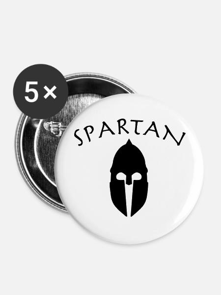 Spartan - Buttons large 2.2''/56 mm (5-pack) - white