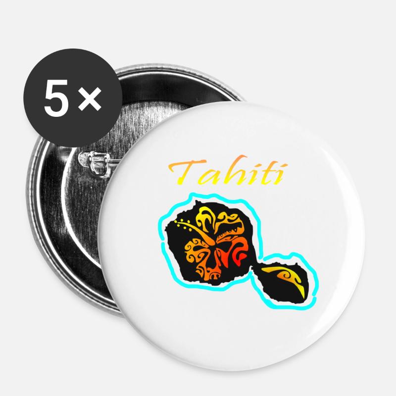 TAHITI - Buttons large 2.2''/56 mm (5-pack) - white