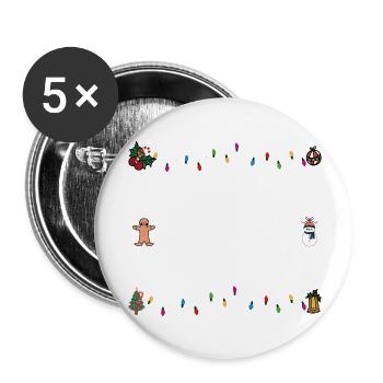 Most Likely To Spread Christmas Cheer Family Xmas - Buttons large 2.2''/56 mm (5-pack) - white - Front