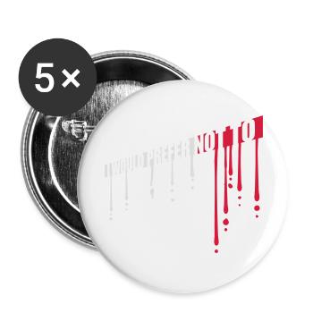 I prefer not to - Buttons large 2.2''/56 mm (5-pack) - white - Front