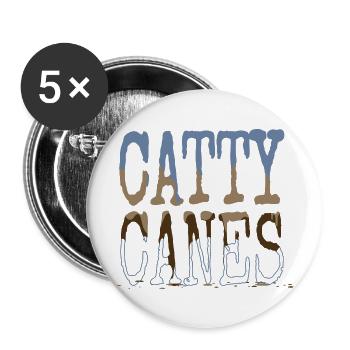 under the tree cat flag tshirts fun cat humor cool - Buttons large 2.2''/56 mm (5-pack) - white - Front