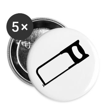 hacksaw tools - Buttons large 2.2''/56 mm (5-pack) - white - Front