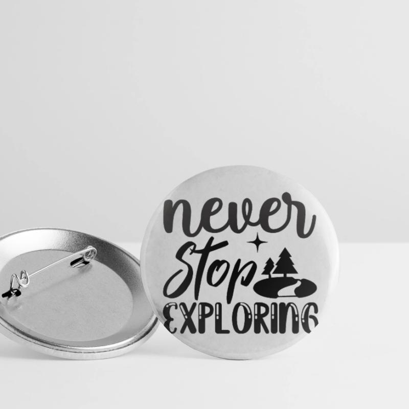 Never stop discovering. never stop exploring Buttons large 2.2''/56 mm (5-pack)