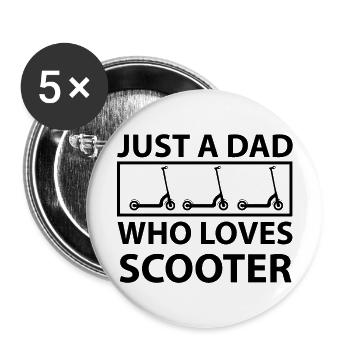 E-Scooter Scooter - Buttons large 2.2''/56 mm (5-pack) - white - Front