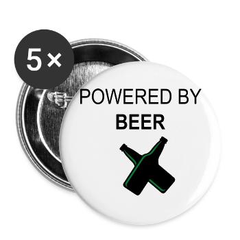 Beer Beer Wine Vino Party - Buttons large 2.2''/56 mm (5-pack) - white - Front