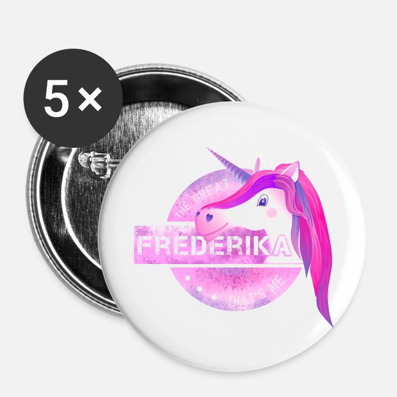 Frederika - Buttons groß 56 mm (5er Pack) - Weiß