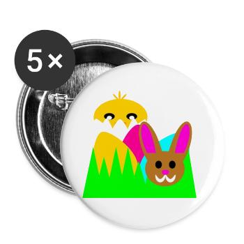 Picture for Easter - Buttons large 2.2''/56 mm (5-pack) - white - Front