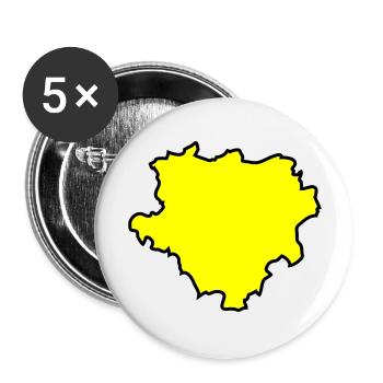 dortmund karte map 02 - Buttons groß 56 mm (5er Pack) - Weiß - Vorne