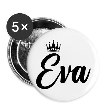 eva - Buttons groß 56 mm (5er Pack) - Weiß - Vorne