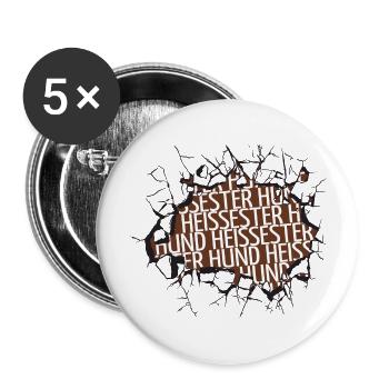 spruch boxer haustier lieblingshund bday statement - Buttons groß 56 mm (5er Pack) - Weiß - Vorne
