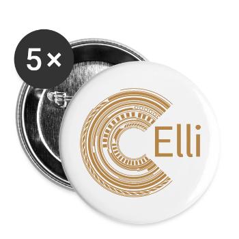 For Elli - Buttons large 2.2''/56 mm (5-pack) - white - Front