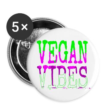 Dictons présents drôle citation blagues déclaration geek - Lot de 5 grands badges (56 mm) - blanc - Devant