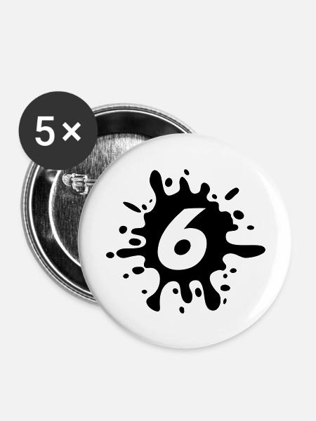 6 - Buttons large 2.2''/56 mm (5-pack) - white