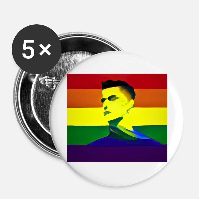 Parade - Buttons large 2.2''/56 mm (5-pack) - white