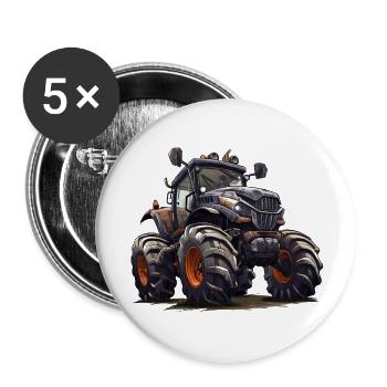 Tractors have a wide range of tasks - Buttons large 2.2''/56 mm (5-pack) - white - Front