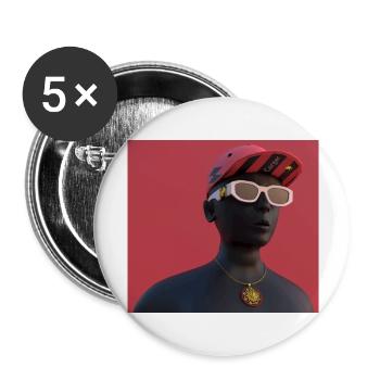Dernier créateur de mode - Lot de 5 grands badges (56 mm) - blanc - Devant