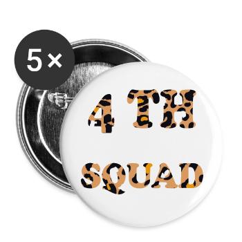 4th Grade Teacher Gifts For Teachers - Buttons large 2.2''/56 mm (5-pack) - white - Front