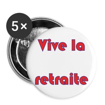 PAPY. FÊTE DES PÈRES. BONNE FÊTE PAPY. JE T'AIME. - Lot de 5 grands badges (56 mm) - blanc - Devant