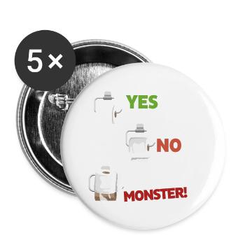 Lustiges Toilettenpapier Tutorial - Buttons groß 56 mm (5er Pack) - Weiß - Vorne