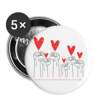 we can - Buttons groß 56 mm (5er Pack) - Weiß - Vorne