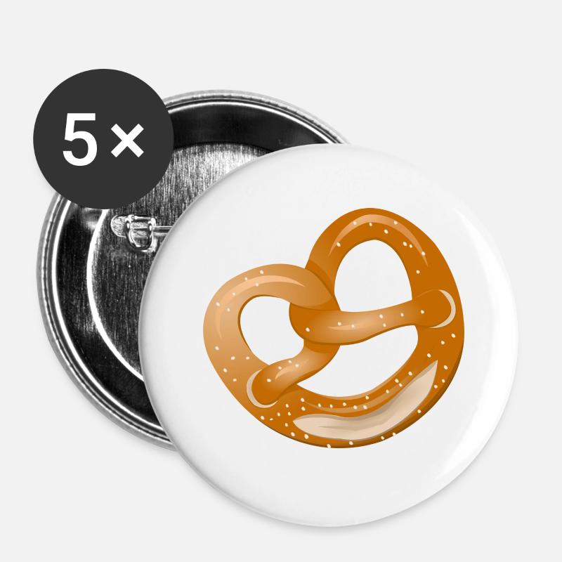 Breze - Buttons groß 56 mm (5er Pack) - Weiß