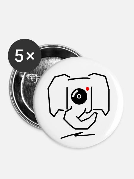 mrmrrs #04 - Buttons groß 56 mm (5er Pack) - Weiß