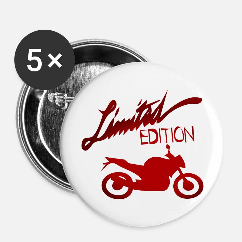 Engine. Limited Edition - Buttons large 2.2''/56 mm (5-pack) - white