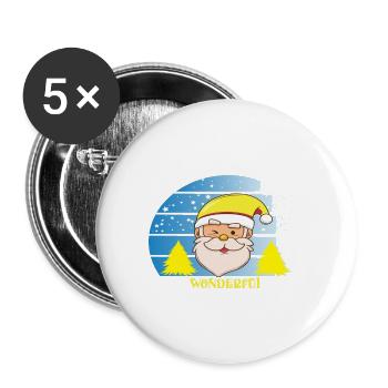 It´s the most wonderful time of the year - Buttons groß 56 mm (5er Pack) - Weiß - Vorne