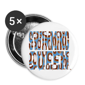 swimming funny water quote triathlete athlete - Buttons large 2.2''/56 mm (5-pack) - white - Front