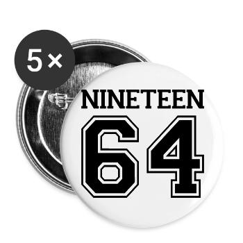 1964 - Buttons large 2.2''/56 mm (5-pack) - white - Front