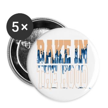 Pampered Chef Cook Cool Chef Curry Happy - Buttons large 2.2''/56 mm (5-pack) - white - Front