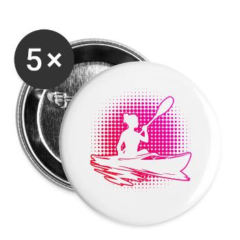 Women's Kayak Canoe Kayak Kayaking Men - Buttons large 2.2''/56 mm (5-pack) - white - Front