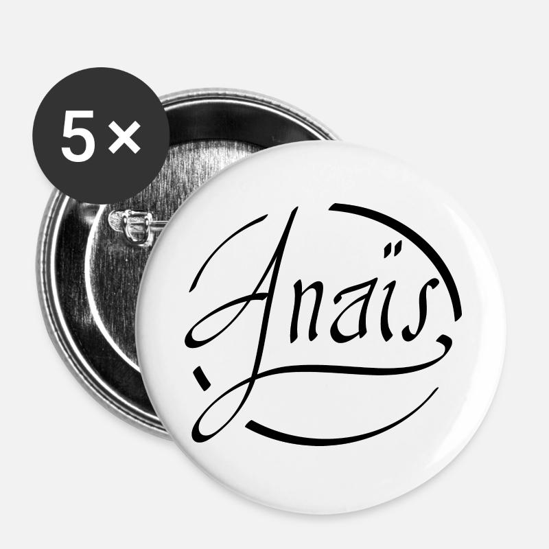 Anaïs - Buttons large 2.2''/56 mm (5-pack) - white